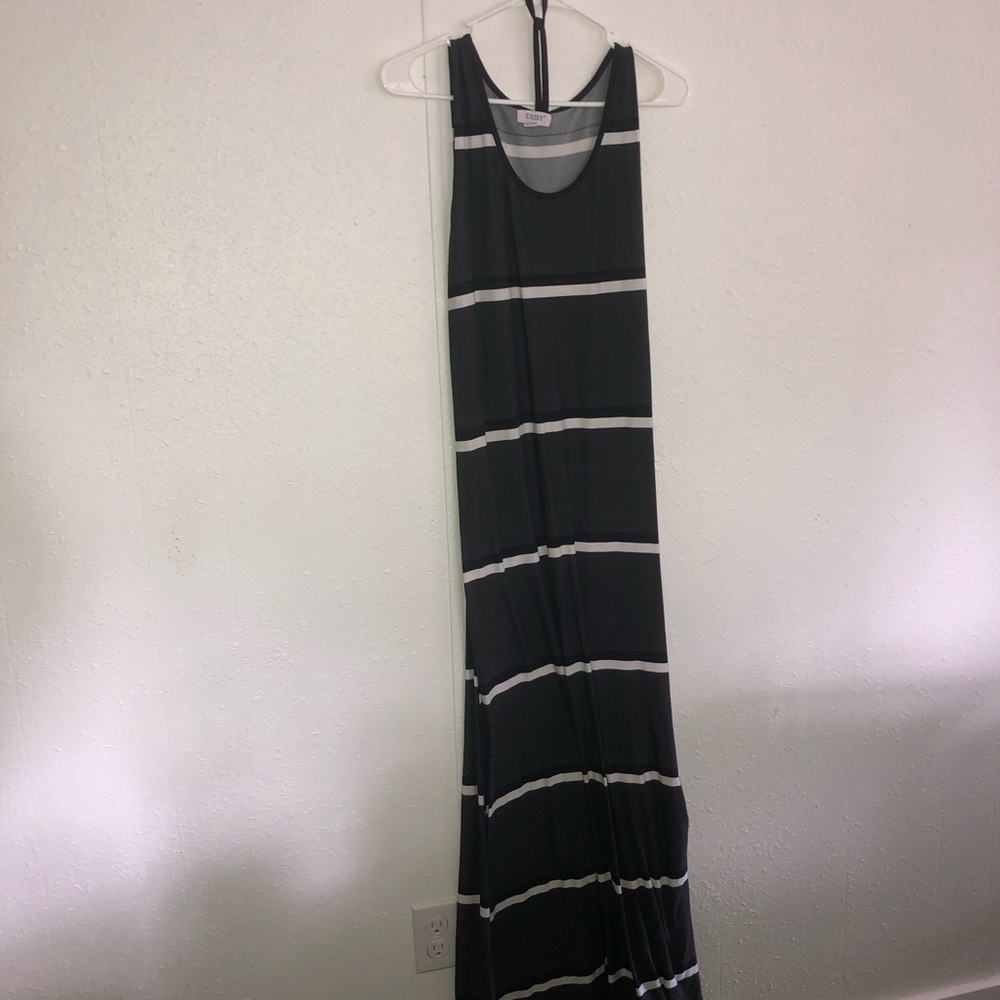 ❄️💙 Striped Maxi Dress